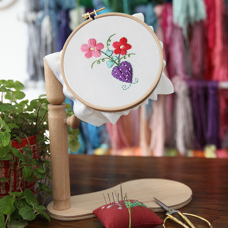 Bordado hecho a mano DIY material paquete niños estudiante de punto de cruz tridimensional de tela Europea bordado creativo colgando pintura