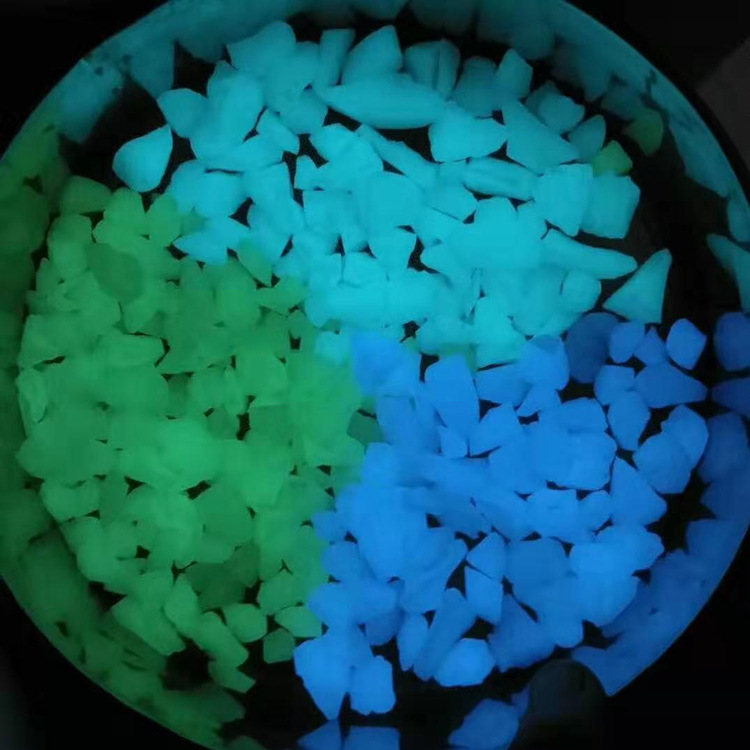 夜光石 荧光碎石 水族造景夜光石 园林地坪装饰自发光夜光石