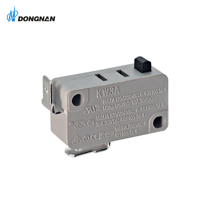 厂家供应微动开关小型汽车电子KW3A系列ENEC VDE CQC多国认证开关