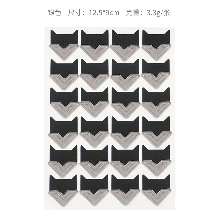 Pegatinas de esquina de álbum DIY retro 14 pegatinas de esquina de papel Kraft de color sólido de tapa dura 24 piezas en pegatinas de esquina de color caramelo hechas a mano