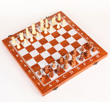 供应批发精品折叠国际象棋木制象棋纯木质棋盘可折叠方便携带