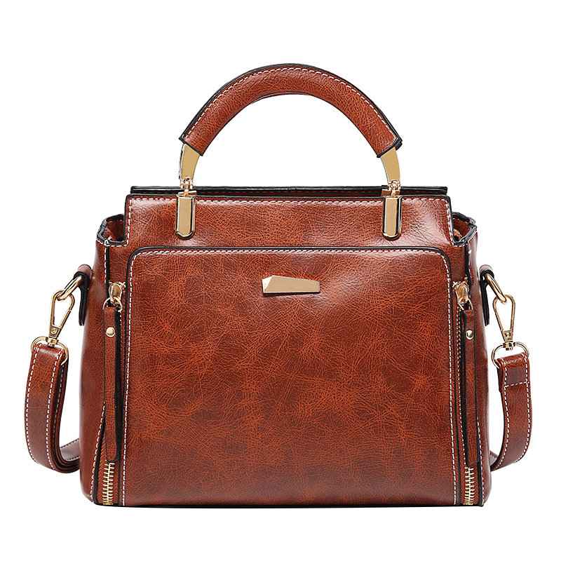 Factory Direct Sales 2025 New Stylish Simple Color-Blocking Handbag with a High-End Feel, Korean Version Versatile Crossbody Casual Women's Bag Factory Direct Sales 2025 New Stylish Simple Color-Blocking Handbag with a High-End Feel, Korean Version Versatile Crossbody Casual Women's Bag