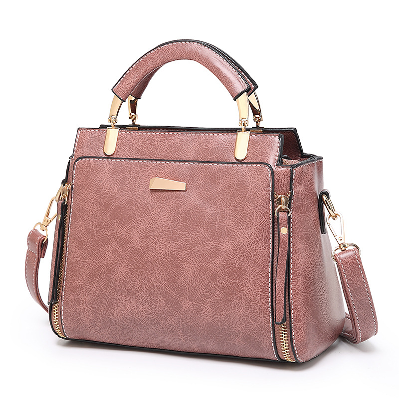 Factory Direct Sales 2025 New Stylish Simple Color-Blocking Handbag with a High-End Feel, Korean Version Versatile Crossbody Casual Women's Bag