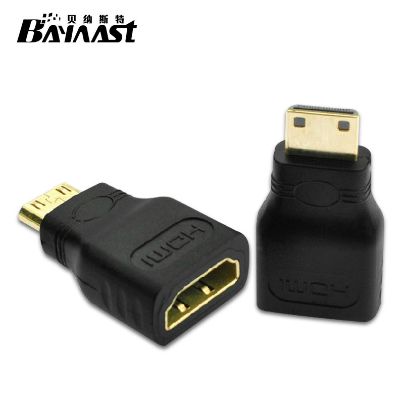 В наличии Мини HDMI HD Адаптер большой к маленькому мужчина к женщине Мини HDMI к HDMI адаптер