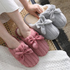 Winter slippers for beloved platform, keep warm comfortable footwear for pregnant with bow, 2019