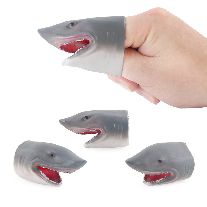 Simulación creativa de silicona mini animal dinosaurio dedo conjunto de educación temprana para niños escena de jardín de infantes juguete interactivo de marionetas de mano