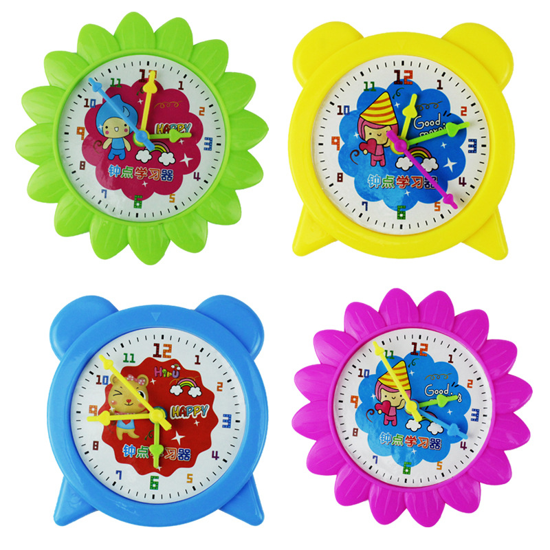 Reloj aprendiz cognitivo bebé calendario infantil relojes juguetes tiempo cognitivo bebé regalos de temporada escolar al por mayor