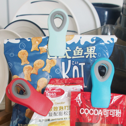 Creative magnetic sealing clip plastic snack bag sealing clip food preservation sealing clip plastic bag moisture-proof clip