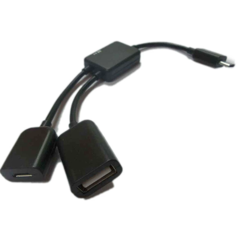 Android Micro One Two Hubotg проводной Micro USB OTG HUB хаб для зарядки передачи данных