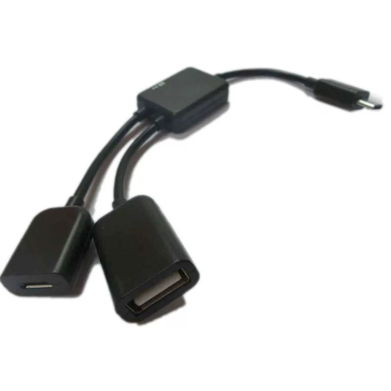 Android Micro One Two Hubotg проводной Micro USB OTG HUB хаб для зарядки передачи данных