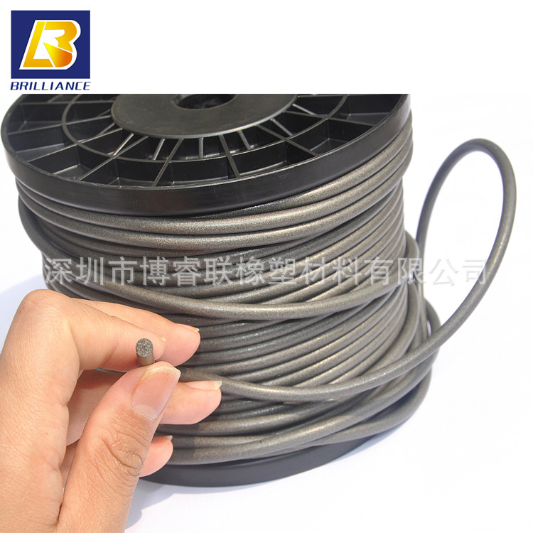 导电橡胶条/专业供应导电橡胶密封条 石墨实心导电胶条