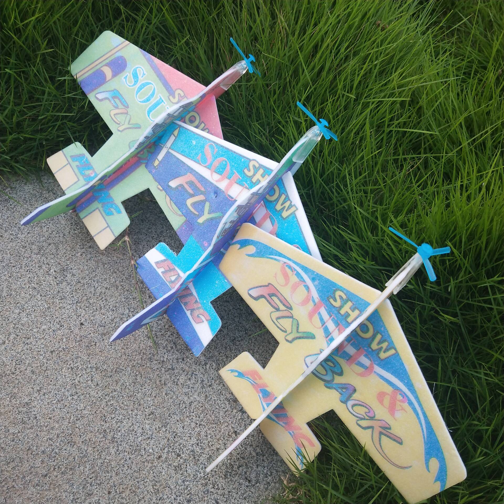 Magic airplane model from foam