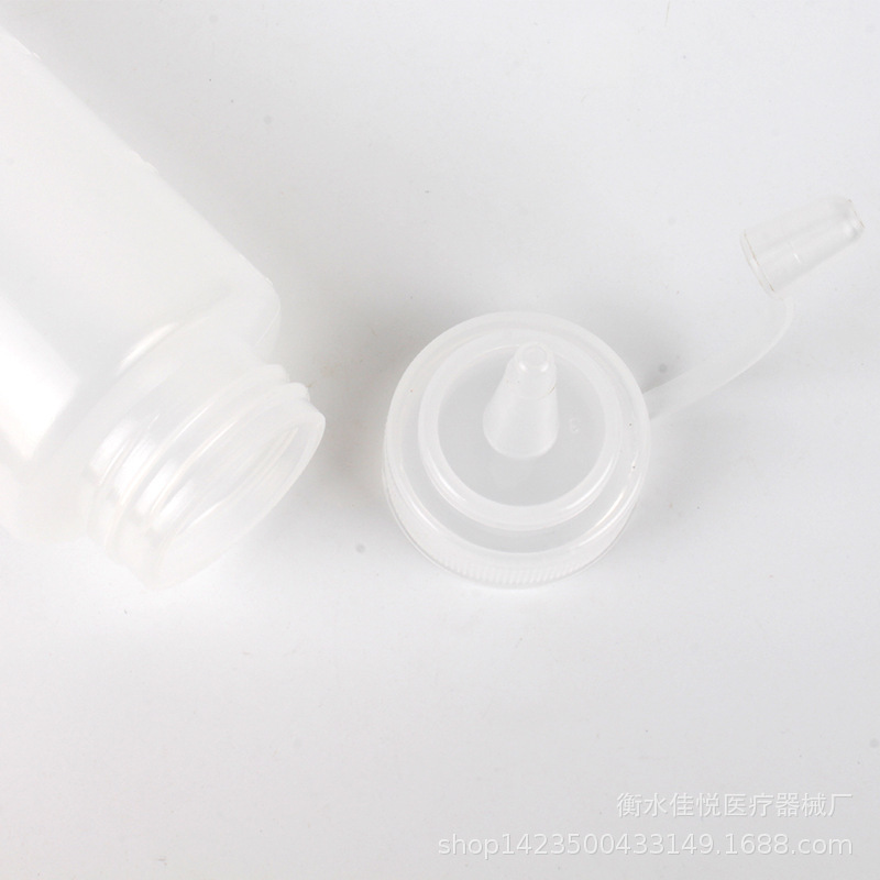 Squeeze botella de salsa de ensalada botella de salsa de plástico botella de ensalada boca puntiaguda Engrasador botella de aceite botella de salsa transparente