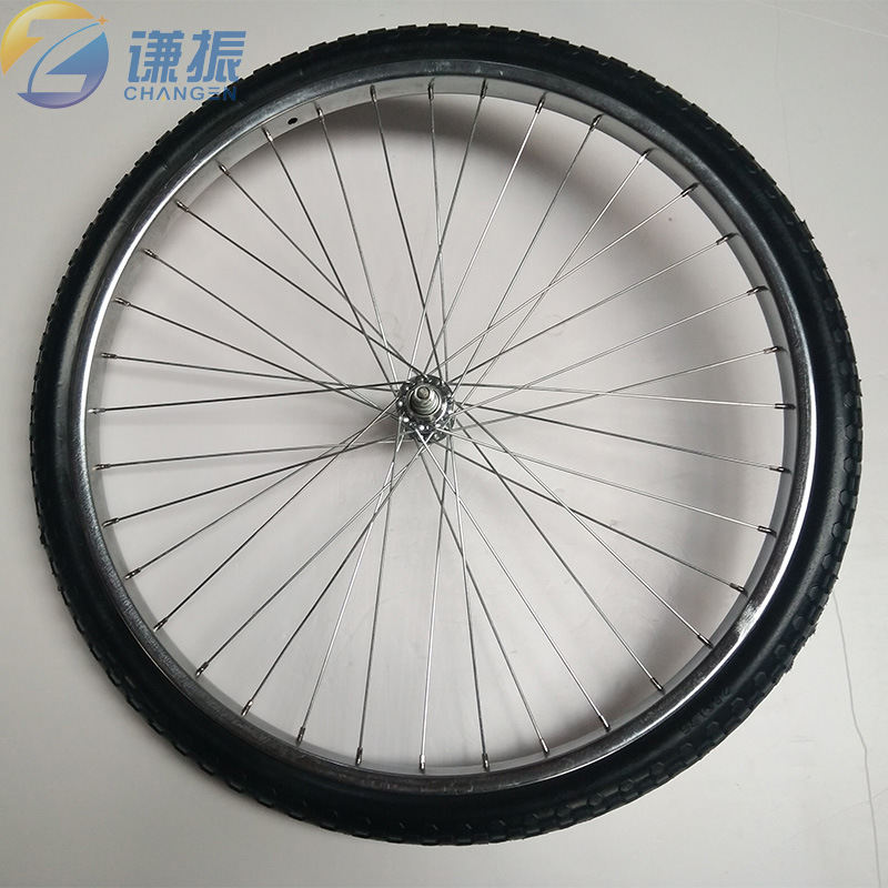 26寸餐饮车轮子  26x1.75手推车实心轮胎 24寸实心发泡轮