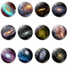 Mysterious accessory, starry sky, magnetic glossy fridge magnet, suitable for import, with gem, 25mm