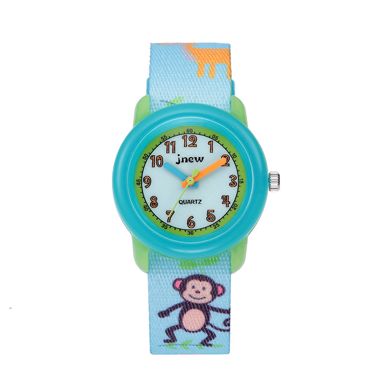Children's watch Children's cartoon watch Waterproof children's time-sensitive ribbon cartoon quartz watch_voghion.com