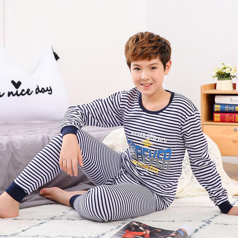 Ropa interior para niños ropa de otoño pantalones largos nuevos niños medianos y grandes ropa interior térmica bebé pijamas traje de desgaste para el hogar