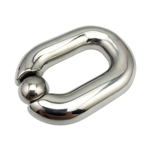 Adult erotic men's scrotum stretching pendant restraint ring stainless steel metal jj exercise penis abuse weight-bearing delay ring