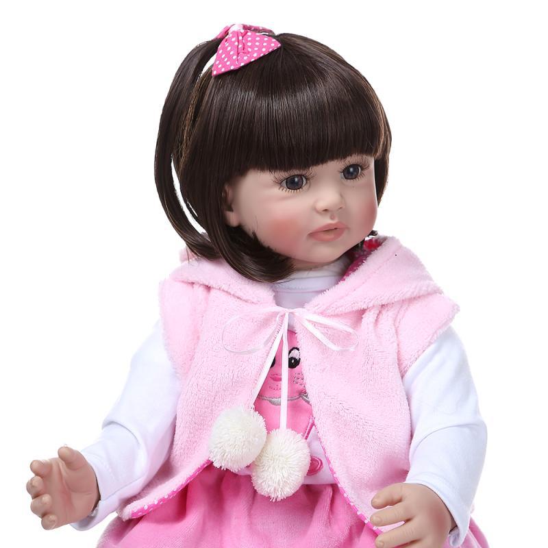 NPK nuevo pelo largo reborn niño princesa muñeca hermosa falda niñas como para acompañar Juguetes