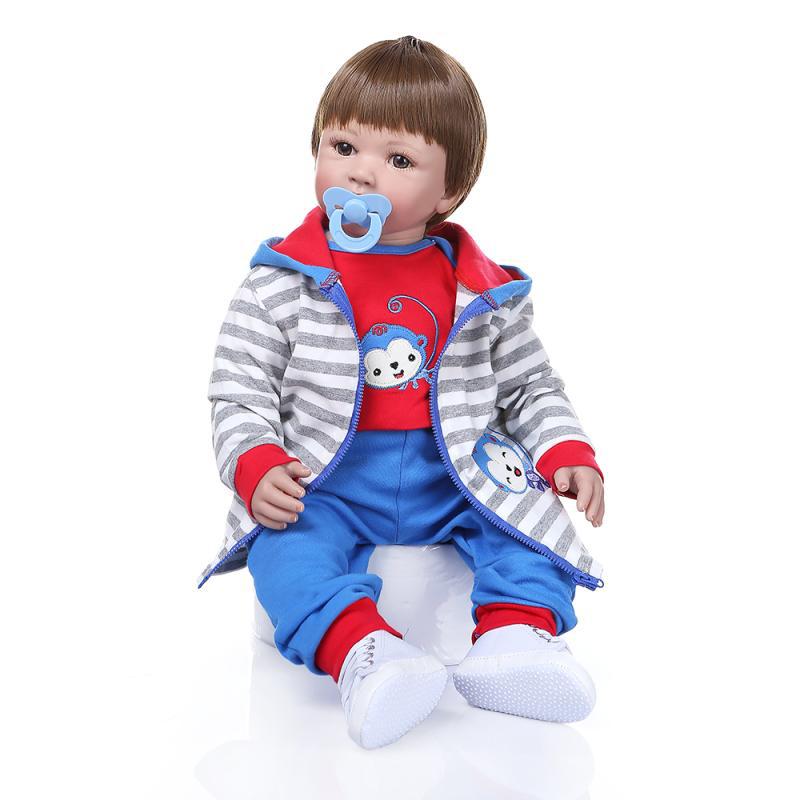 NPK nuevo pelo largo reborn niño princesa muñeca hermosa falda niñas como para acompañar Juguetes