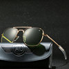 Metal square fashionable sunglasses suitable for men and women, glasses