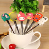 Cartoon spoon, cute tableware PVC stainless steel for feeding from soft rubber, Japanese and Korean, Birthday gift