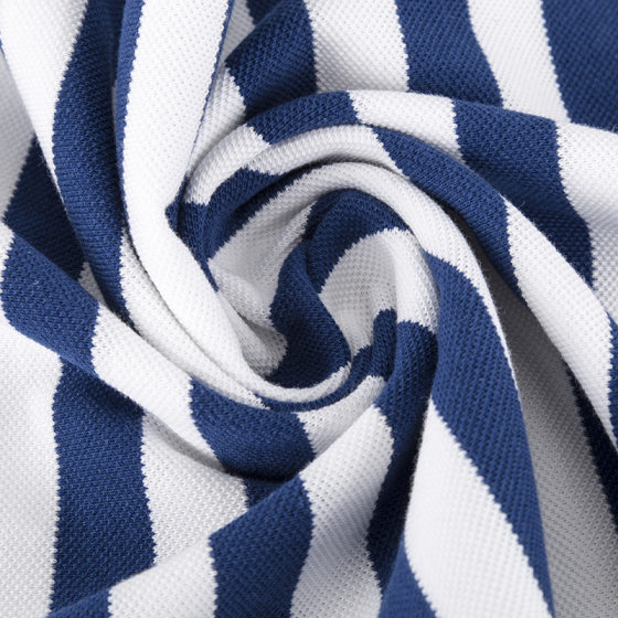 Factory spot cotton striped pearl cotton fabric knitted sliver women's sports casual T-shirt fabric