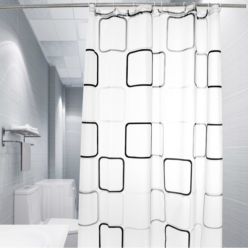 Bathroom Shower Curtain Bathroom Bath Waterproof Partition Hanging Curtain Home Thickened Moisture-proof Hole-free Door Curtain