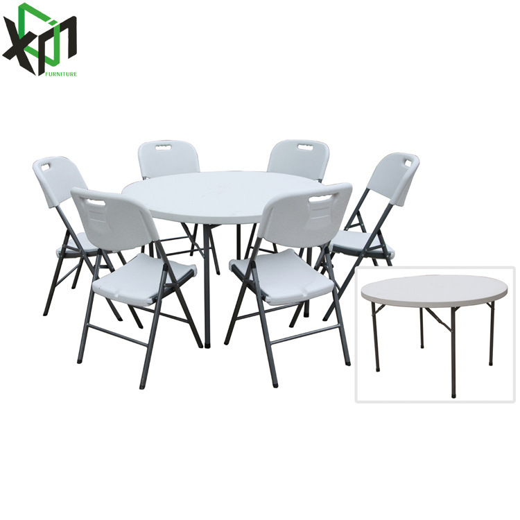 Factory supply outdoor folding table portable round table multi-functional hotel round table can be blow molding production Factory supply outdoor folding table portable round table multi-functional hotel round table can be blow molding production
