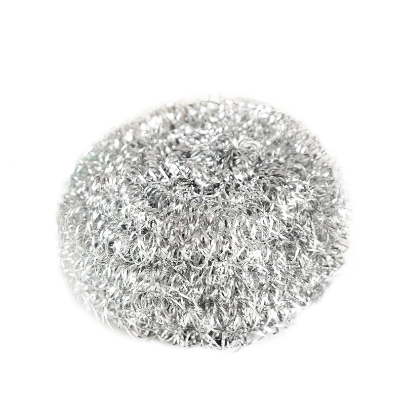 Stainless steel wire scrubber balls, kitchen scourers, 1/4/6‑pack