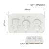 Factory direct selling DIY silicone ice cream mold four -connected popsicle ice cream mold three -lid built pop popsicle mold