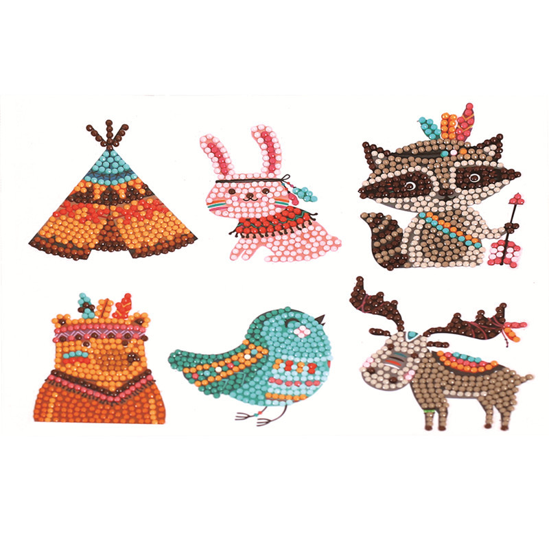 2024 nuevo estilo 5d princesa de dibujos animados pegatinas gratis pintura de diamantes artesanía para niños pegatinas decorativas de bricolaje pegatinas de refrigerador