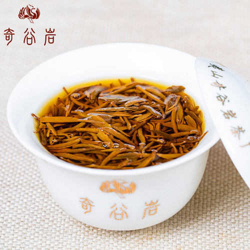 Whole-Bud Jin Jun Mei Tea Leaves, Wuyi Mountain Tongmuguan Black Tea—Bulk Wholesale, Honey-Sweet Aroma, Bud-to-Bud Jin Jun Mei, 500g