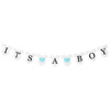 Boy or Girl Letter Tags Pulling Flag Retro Cater Paper Boys and Girls' Clothing Party Gender Flag