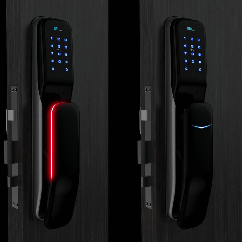 全自动防盗智能锁 公寓密码电子锁带红外夜视手机APP远程指纹锁