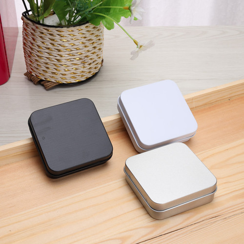 Manufacturer wholesale square small iron box condoms tinplate box small hardware jewelry box mobile phone headset packaging tin box