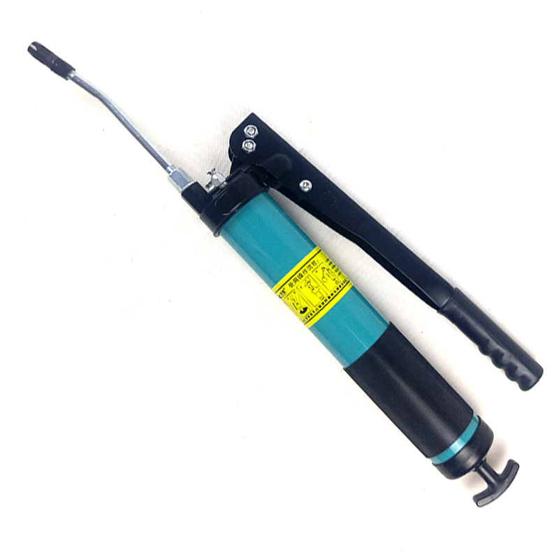 Pistola de engrase de doble engranaje de una sola presión con ventilación automática, pistola de engrase manual tipo palanca para excavadoras y vehículos de ingeniería, pistola de engrase que ahorra trabajo.