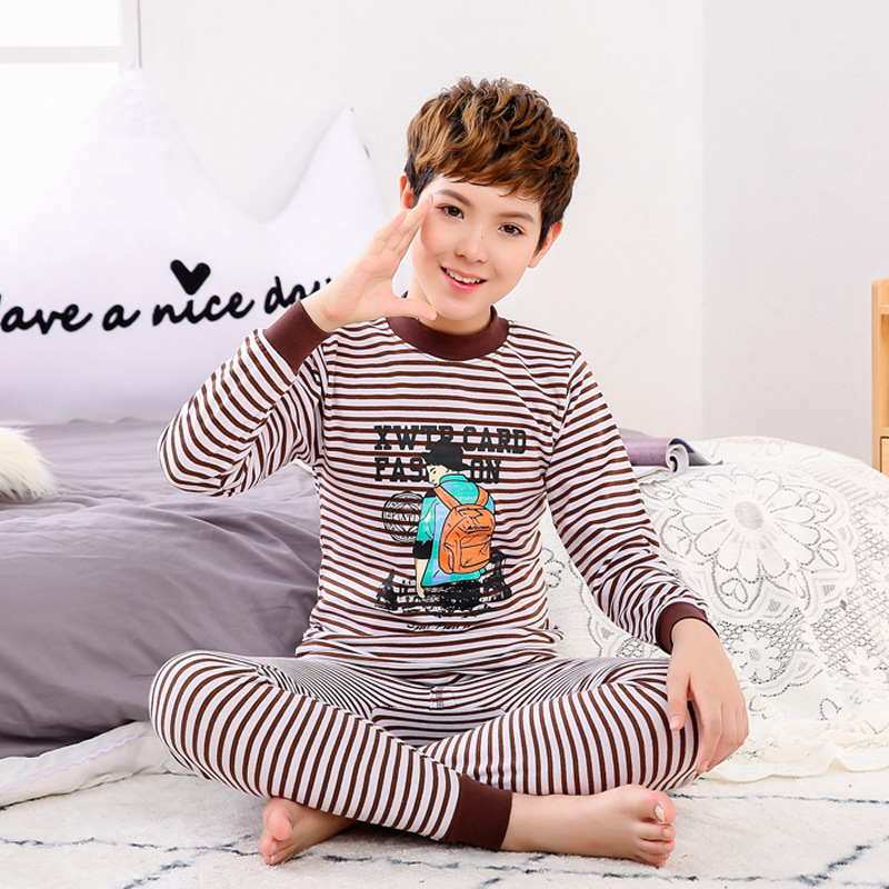 Café rayas mochila Cuello medio