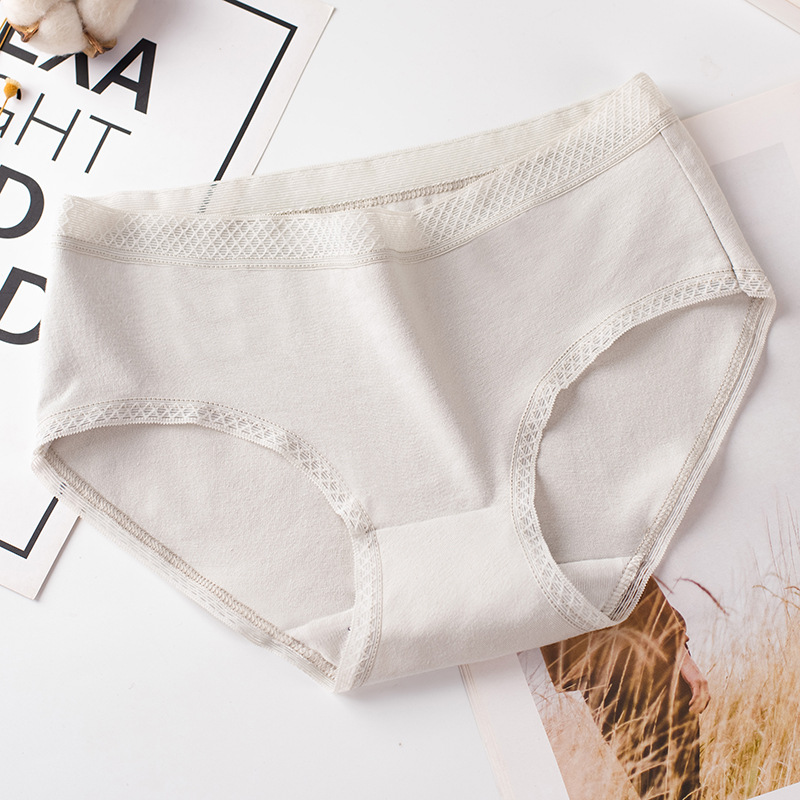 Ropa interior de mujer ropa interior de algodón de cintura media ropa interior de mujer antibacteriana transpirable ropa interior de niña linda calzoncillos de niña japonesa más tamaño