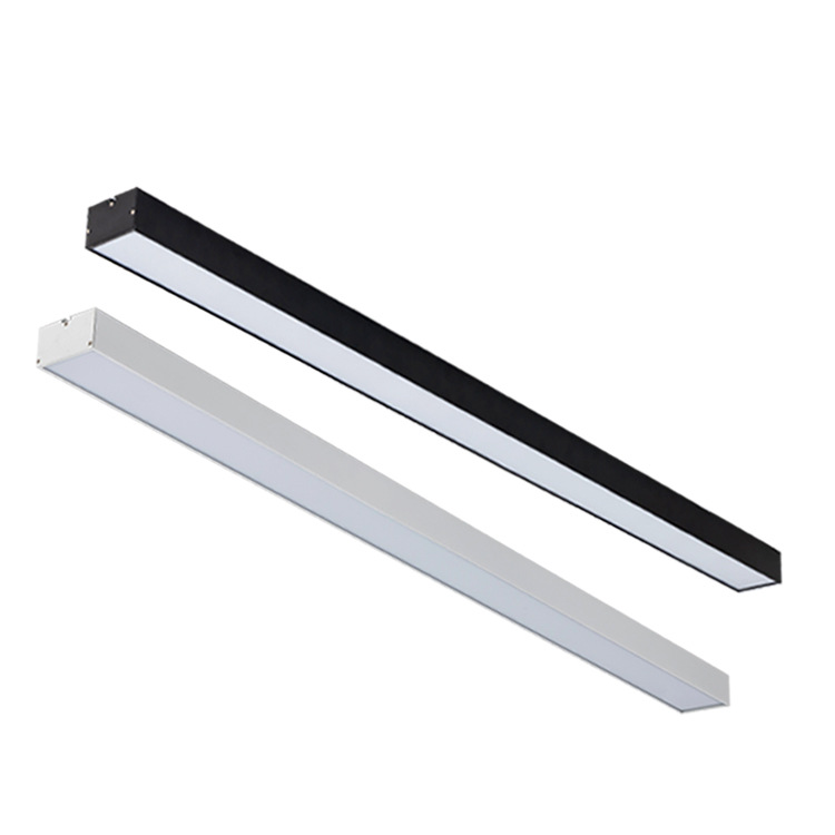 Lámpara de paso cuadrado LED lámpara de tira cuadrada de aluminio pase lámpara especial rejilla de techo centro comercial supermercado gimnasio Oficina araña