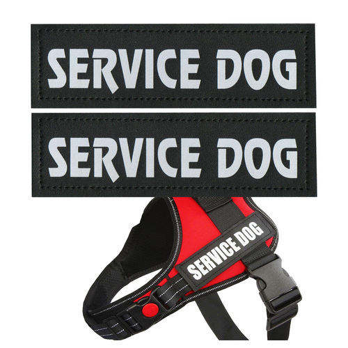 Glow-in-the-dark Velcro animal vest collar stamp service dog in training pet harness patch