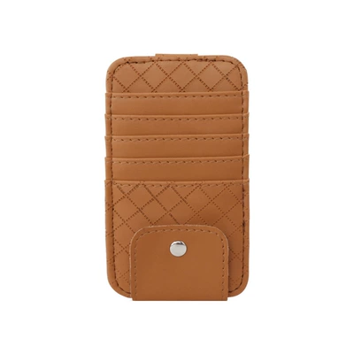 leather glasses holder car bill: Car Glasses Clip/Bill Clip