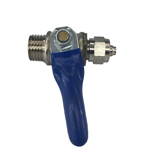 Quick-Acting Ball Valve G1/4, 2-Way Switch Valve with 6/8/10mm Air Hose Connectors—Male Threaded Ends: 6-02/8-02/10-02