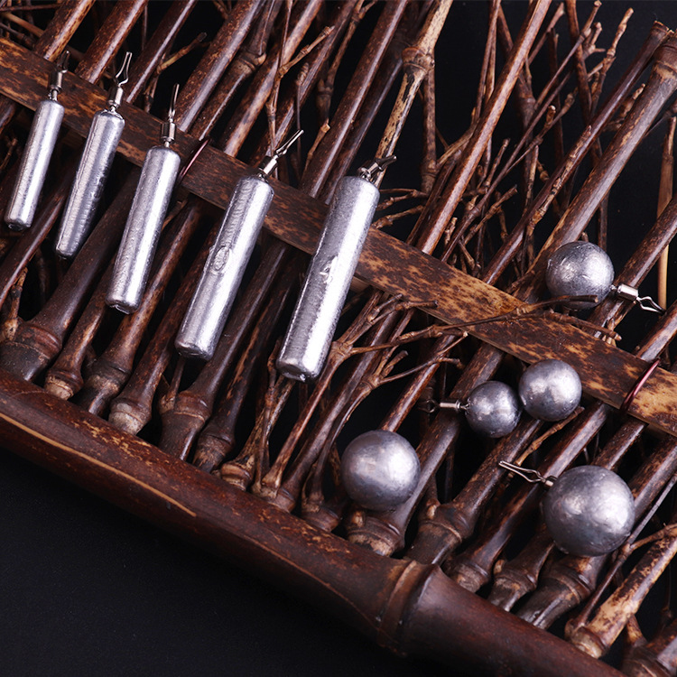 Lu Ya pour accesorios de pesca de plomo de pesca accesorios de equipo de pesca de plomo inferior anti-Colgante Grupo DE PESCA DE Texas forma de gota de agua cilíndrica redonda