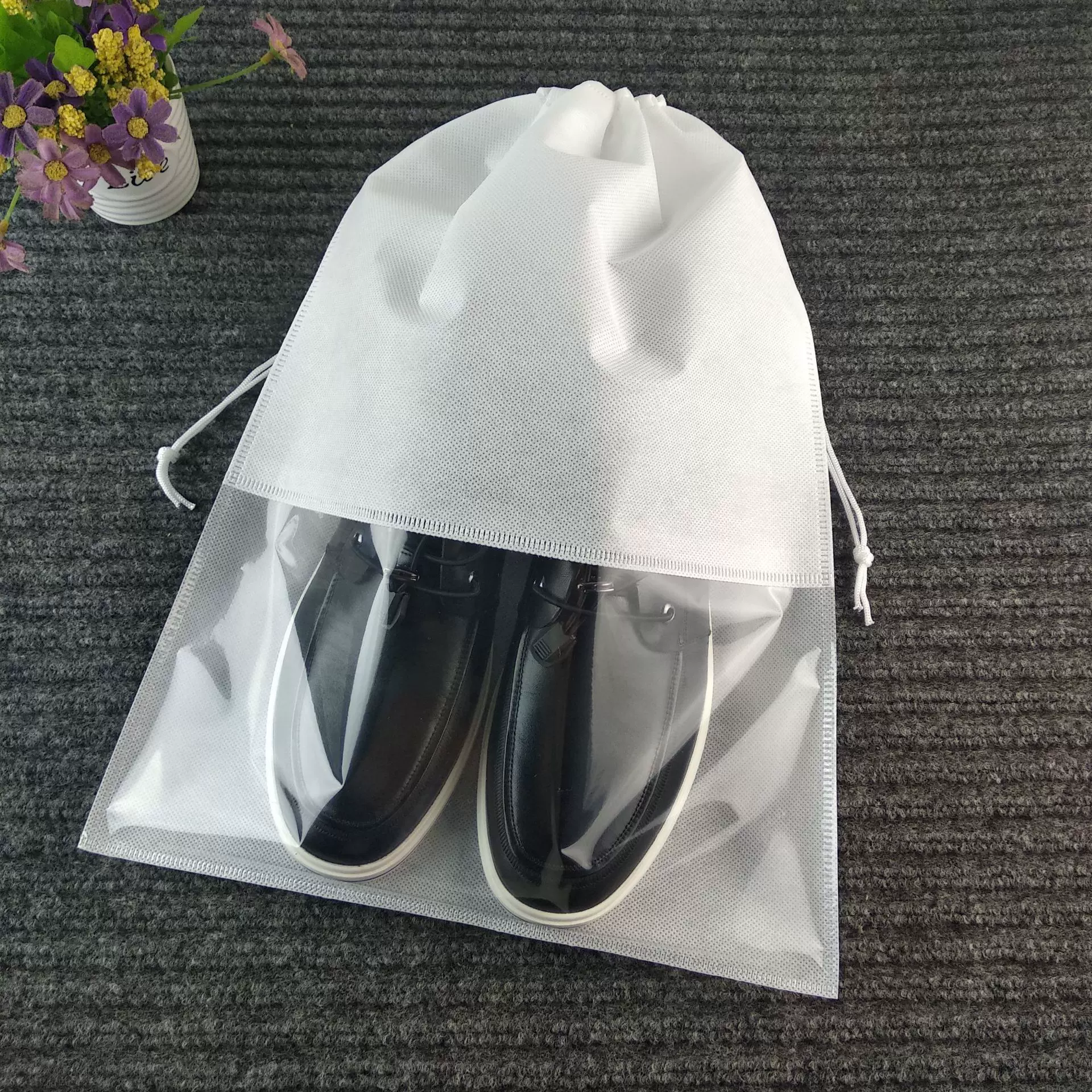 现货短靴袋鞋子防尘收纳袋旅行神器必备鞋套鞋子袋无纺布鞋袋鞋罩