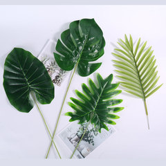 Simulated Hawaiian turtle leaves, photo frame accessories, placemats, wedding decorations, party photo props, iron tree leaves