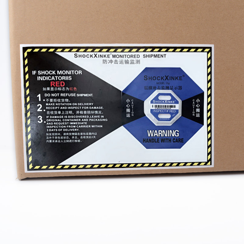 Supply of shock -proof label anti -vibration indicator Logistics…