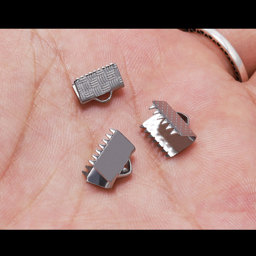 Stainless steel multi-specification vest buckle horse buckle diy jewelry accessories vest buckle horse mouth clip positioning buckle wholesale