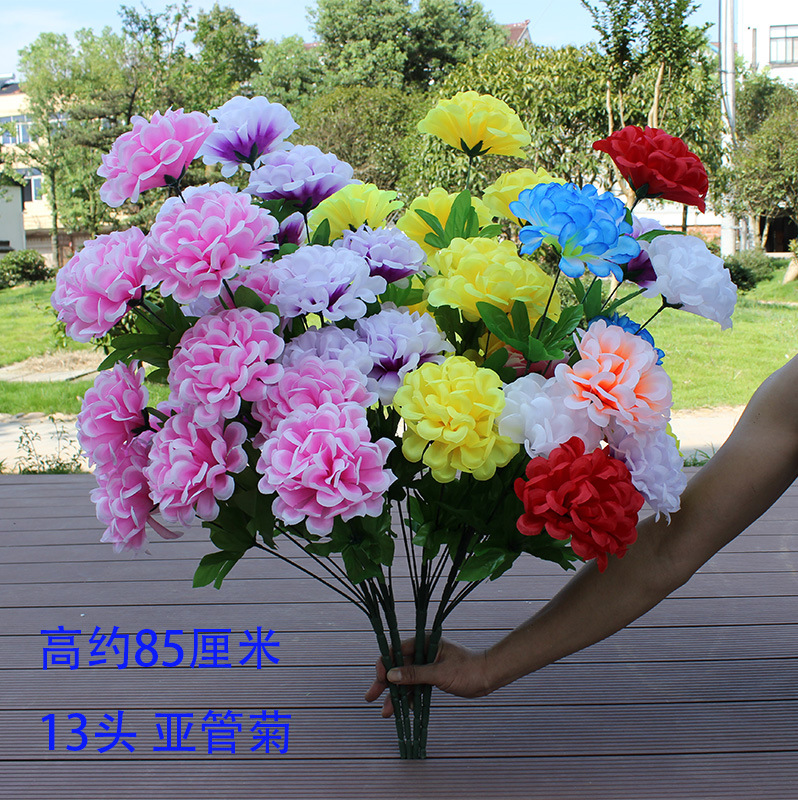 Simulation flower chrysanthemum bouquet silk flowers