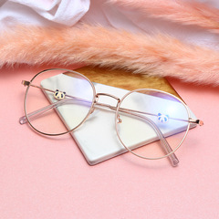 Same Style Glasses Girl Teddy Bear Accessory Blue Light Blocking Flat Sunglasses Trendy Girl Nearsighted Completed Glasses